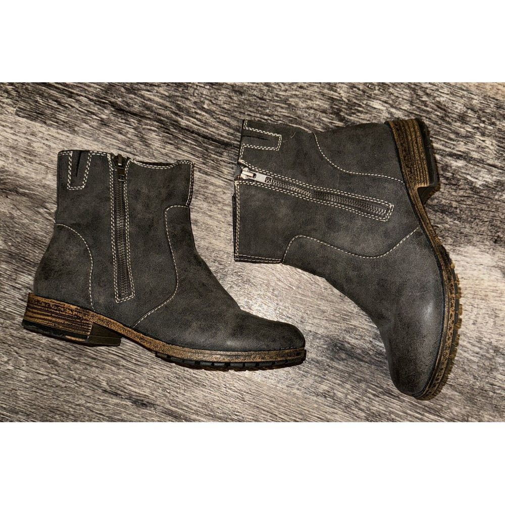 Hokus Pokus Women's Brown Sportster Ankle Boots Size 8M‎ GUC